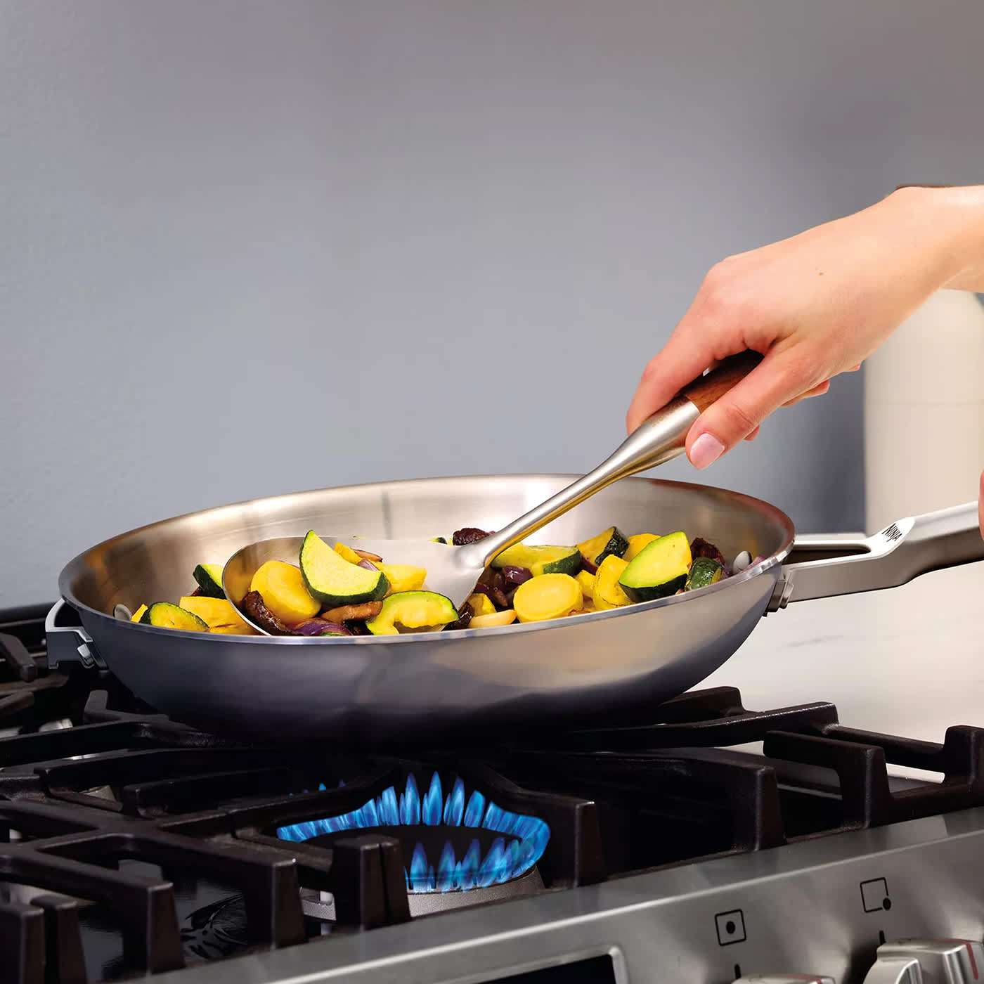 Ninja EverClad Stainless Steel 28cm Wok [C90928EUI] - SharkNinja UK